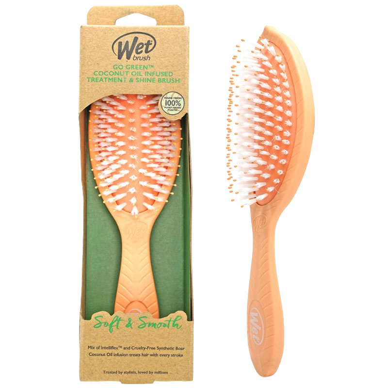 Go Green Coconut Oil Infused Treatment And Shine Brush