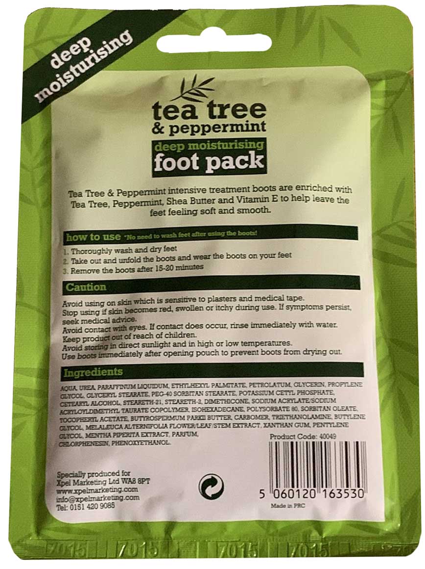 Tea Tree Deep Moisturising Foot Pack