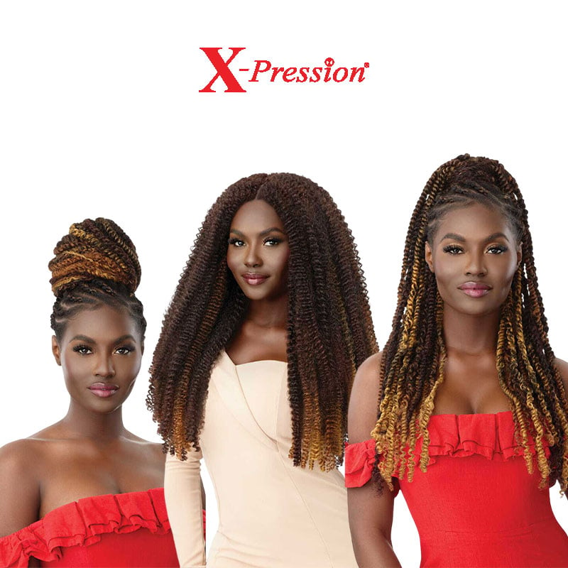 X Pression 3X Twisted Up Springy Bohemian Twist Braids