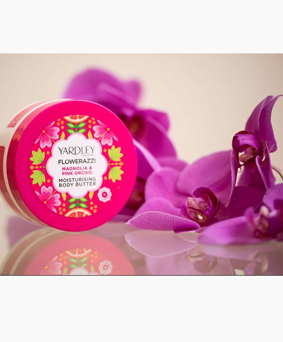 Yardley Flowerazzi Magnolia And Pink Orchid Moisturising Body Butter