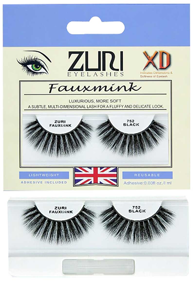 Zuri Fauxmink Eyelashes 752 Black