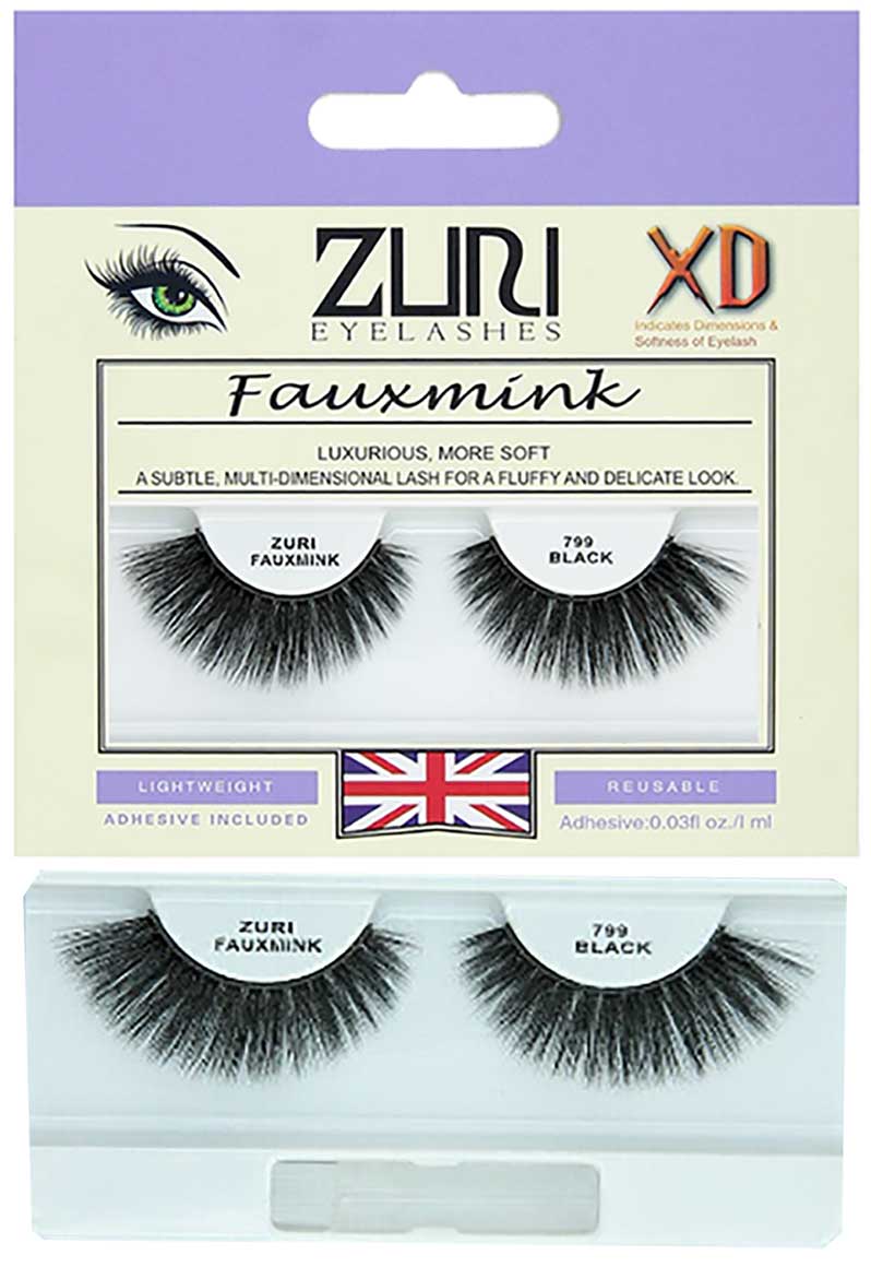 Zuri Fauxmink Eyelashes 799 Black