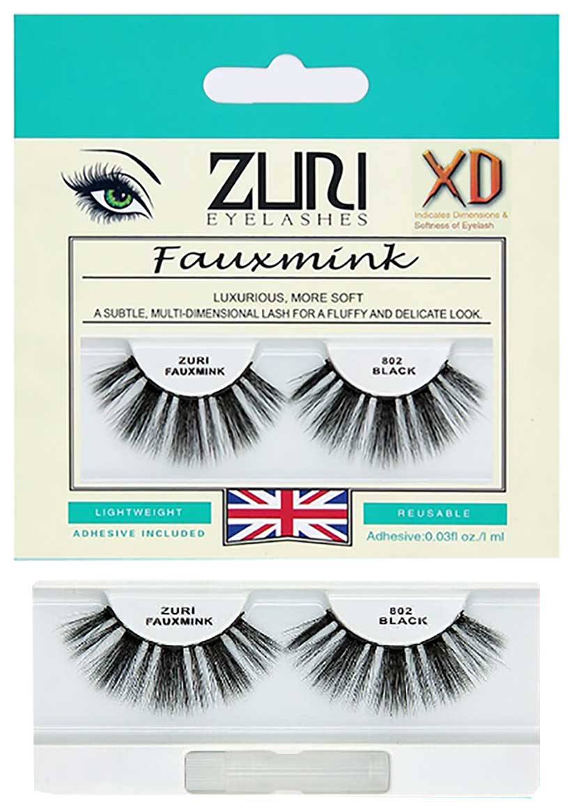 Zuri Fauxmink Eyelashes 802 Black