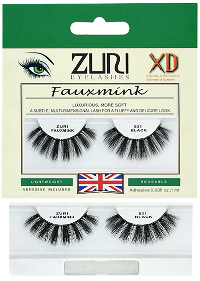 Zuri Fauxmink Eyelashes 831 Black