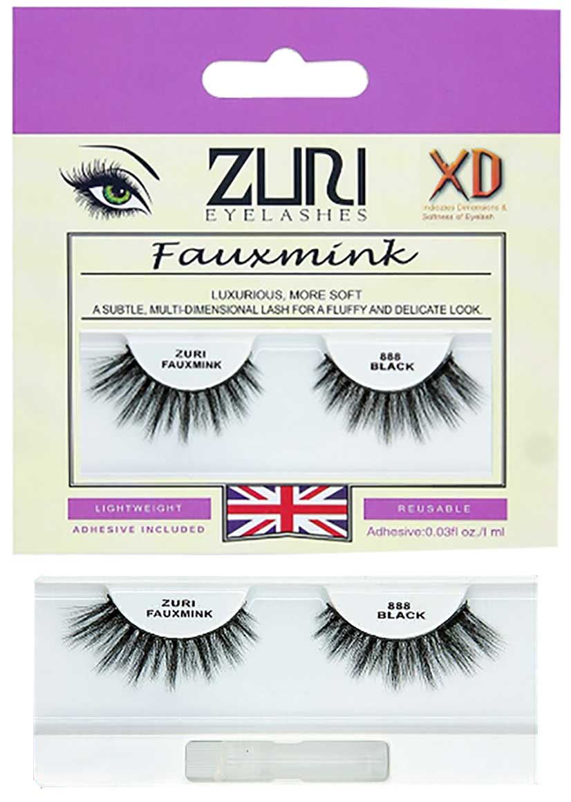 Zuri Fauxmink Eyelashes 888 Black