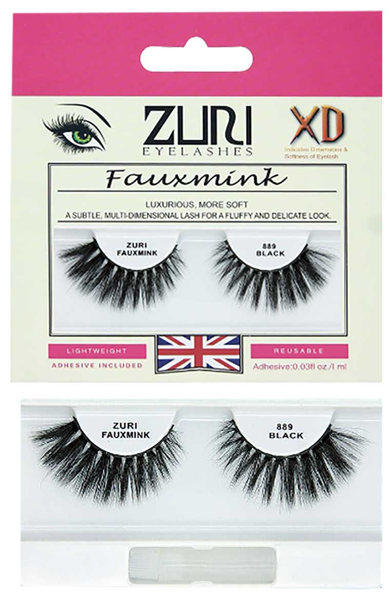 Zuri Fauxmink Eyelashes 889 Black