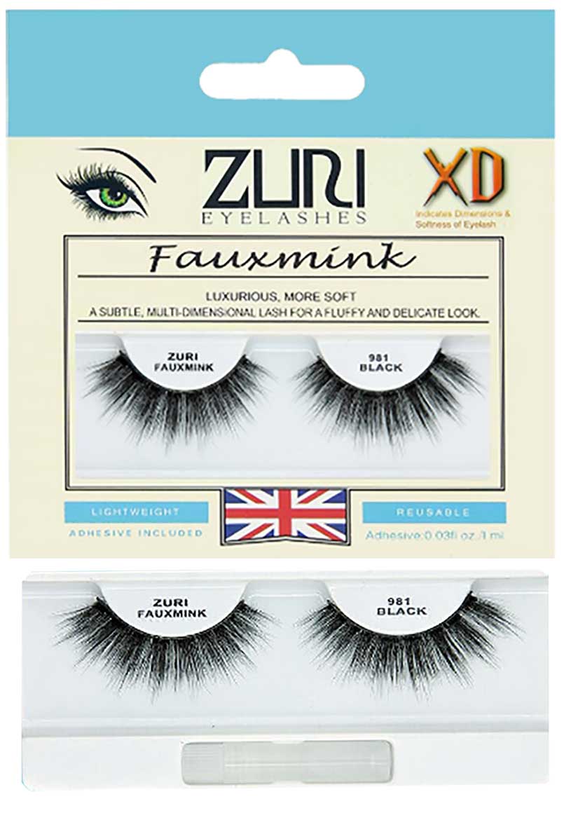 Zuri Fauxmink Eyelashes 981 Black