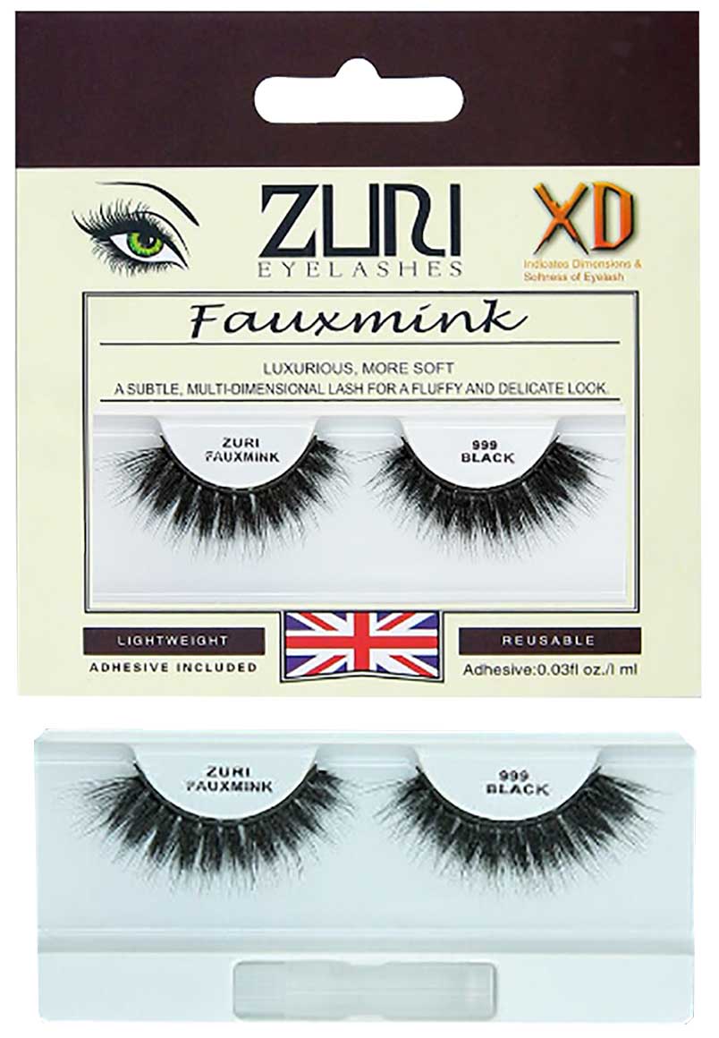 Zuri Fauxmink Eyelashes 999 Black