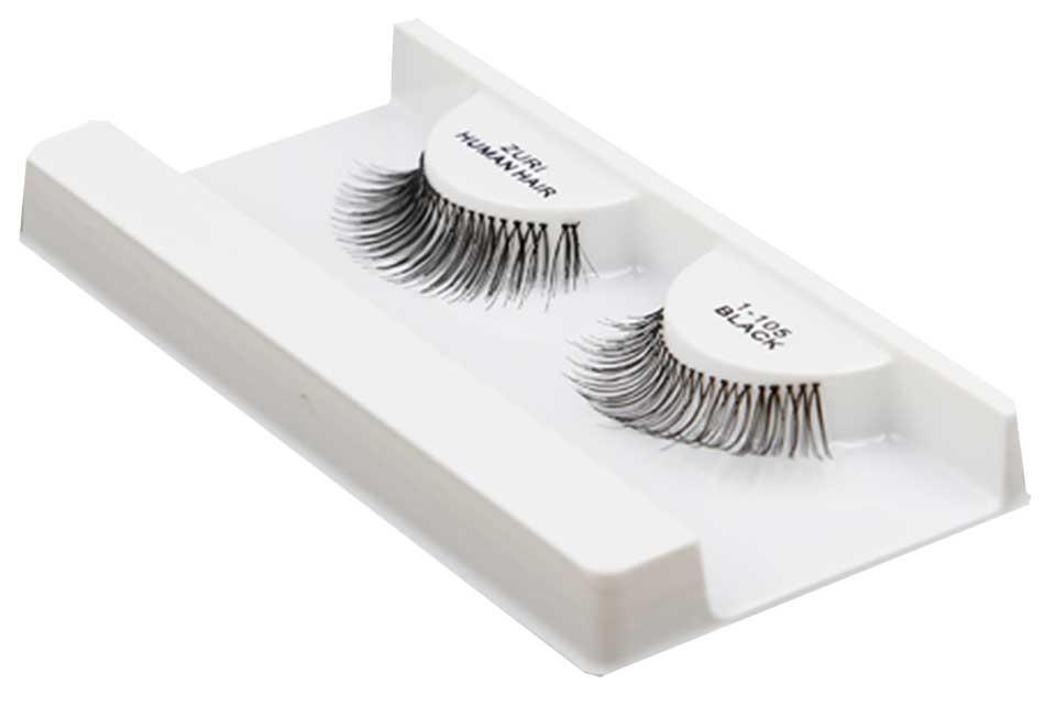 Zuri Human Hair Eyelashes 1 105 Black