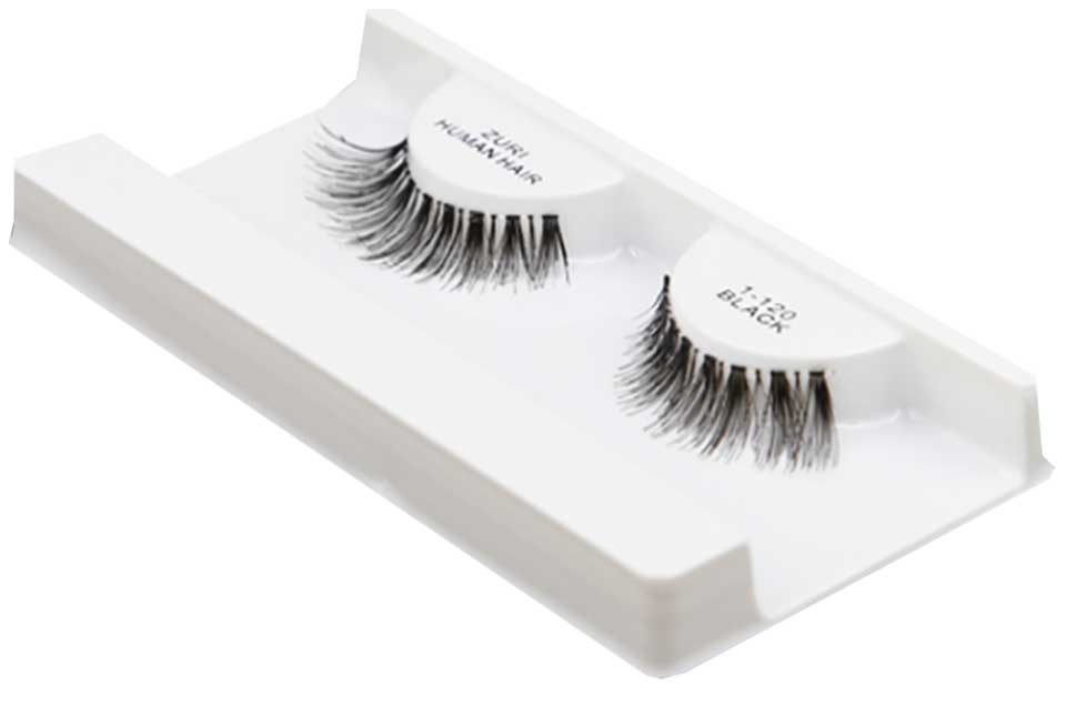 Zuri Human Hair Eyelashes 1 120 Black