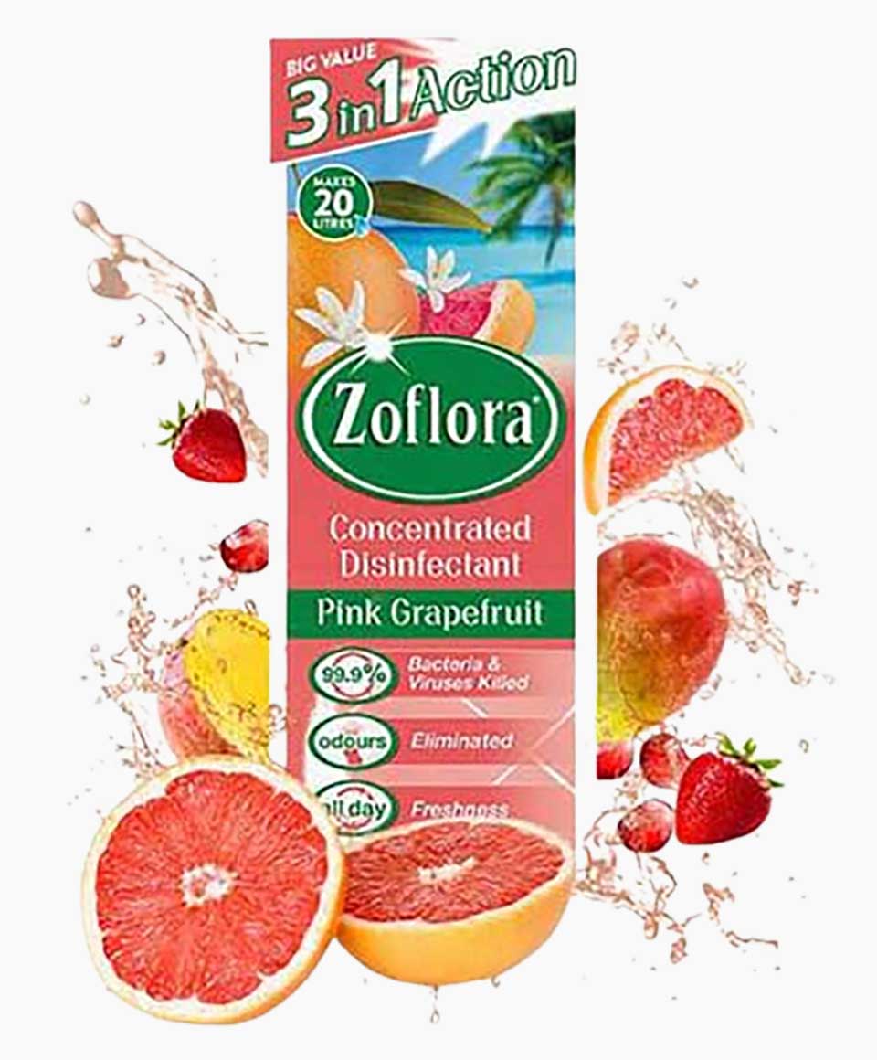Concentrated 3 In 1 Disinfectant Pink Grapefruit