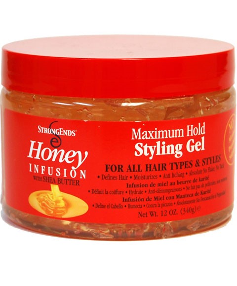 Strong Ends Honey Infusion Maximum Hold Styling Gel