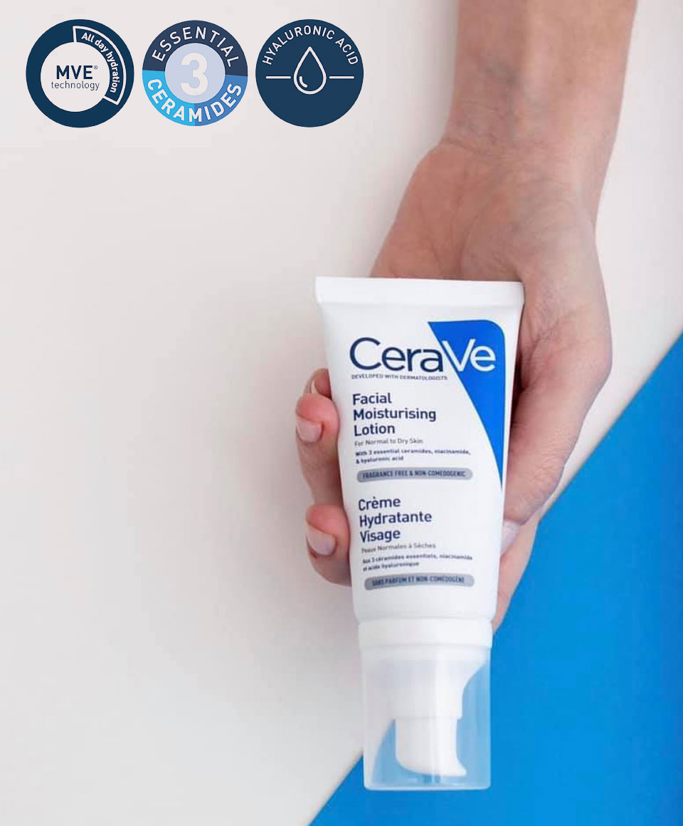 cerave facial moisturising lotion pm