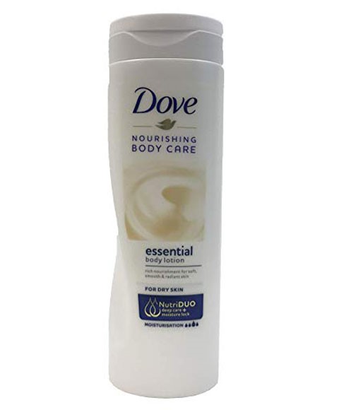 dove nourishing body care essential body milk