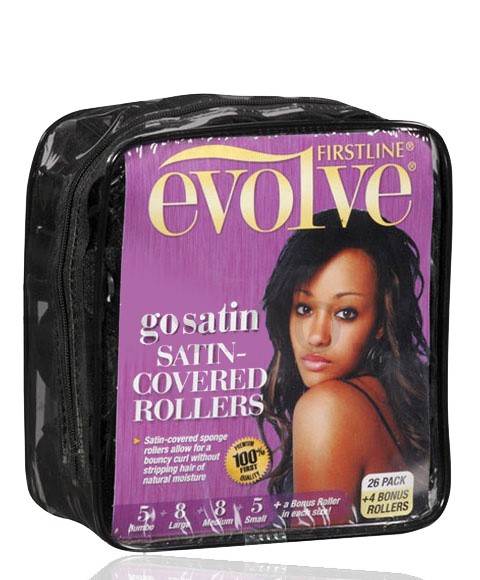 Hair Accessories Evolve Go Satin Covered Rollers Pakcosmetics
