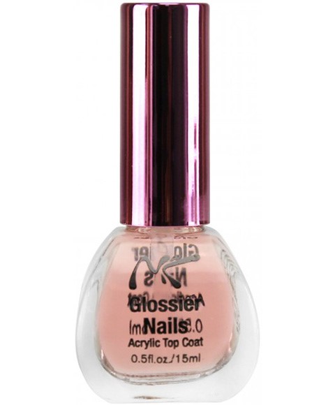 Nk Glossier Nails Acrylic Top Coat Vegan Nail Care Vegan Cosmetics Vegan Beauty