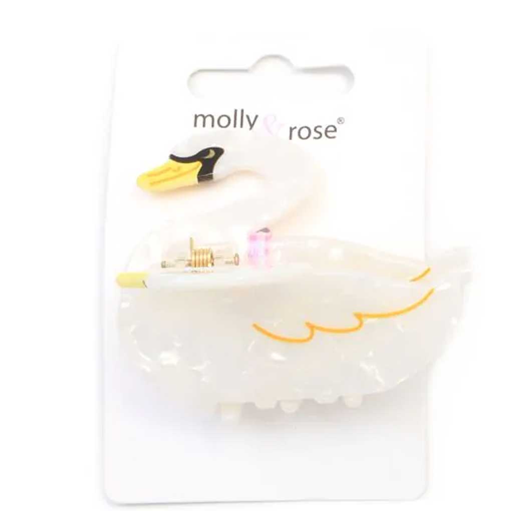 Pearlescent Swan Shaped Clamp 9506