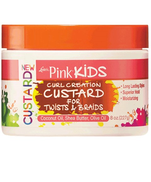 Pink Kids Curl Custard For Twist And Braids