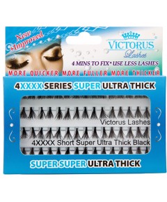 4XXX Series Short Super Ultra Thick Black Lashes