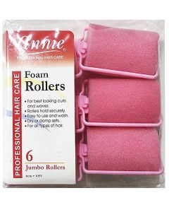 Annie Foam Rollers Pink