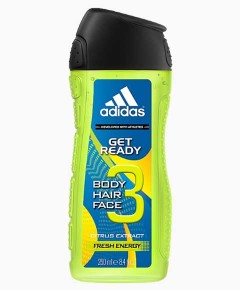 Adidas Get Ready 3 In 1 Fresh Energy Shower Gel