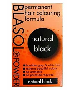 Blasol Powder Permanent Hair Coloring Jet Black