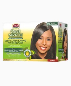 Olive Miracle Anti Breakage Deep Conditioning No Lye Relaxer Super