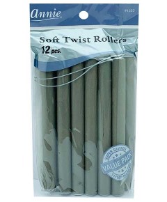 Soft Twist Rollers GREY 1253