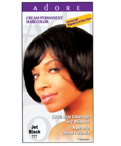 Adore Cream Permanent Hair Color Jet Black 777