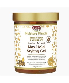 Moisture Miracle Black Castor And Jojoba Oil Max Hold Styling Gel