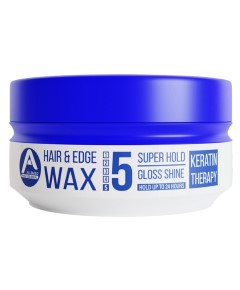 Hair And Edge Wax With Keratin Therapy Super Hold 5