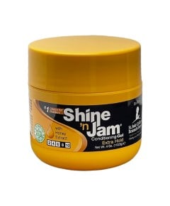 Ampro Shine N Jam Gel | Braiding Gel | Extra Hold | Alcohol-Free Hair Gel | Strong Hold | Styling Gel