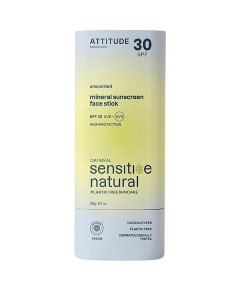 Sensitive Natural Unscented Mineral Sunscreen Face Stick SPF30