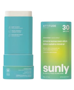 Sunly Unscented Mineral Sunscreen Stick SPF30