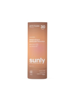 Sunly Unscented Tinted Mineral Sunscreen Face Stick SPF30