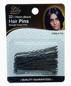 Lily Collection Hair Pins 733 Black