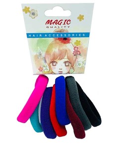 Magic Quality Hair Elastic Bands Assorted TP15B
