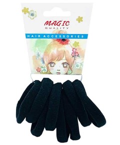 Magic Quality Hair Elastic Bands Black TP15