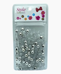 Style Collection Hair Beads BD008 Silver