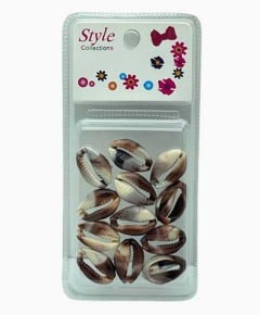 Style Collection Shell Beads BD016 Burgundy