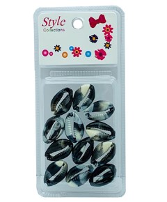 Style Collection Shell Beads BD016 Black