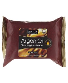 Beauty Formulas Argan Oil Cleasing Facial Wipes