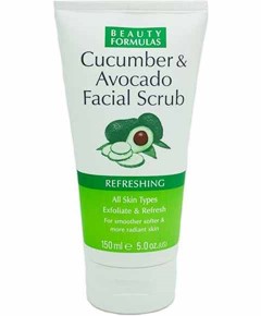 Beauty Formulas Cucumber And Avocado Facial Scrub