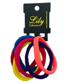 Lily Collection Colorful Pony Tailer EB065 Assorted