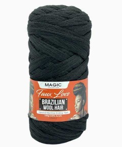 Magic Collection Faux Locs Brazilian Wool Hair Black