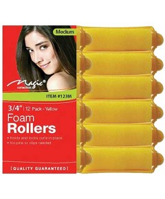 Magic Collection Foam Rollers Yellow 123M