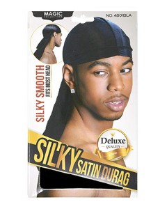 Magic Collection Silky Satin Durag 4801BLA 