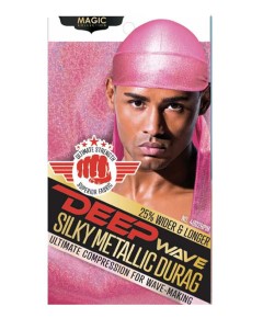 Magic Collection Deep Wave Silky Metallic Durag 4802HPIN