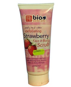 Bio Skincare Exfoliating Strawberry Face And Body Scrub