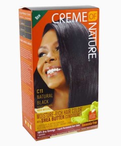 Moisture Rich Hair Color With Shea Butter Conditioner C11 Natural Black